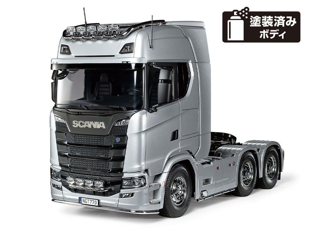 SEMI-TRUCK TAMIYA 1/14 RC SCANIA 770 S 6X4 SILVER EDITION 56373