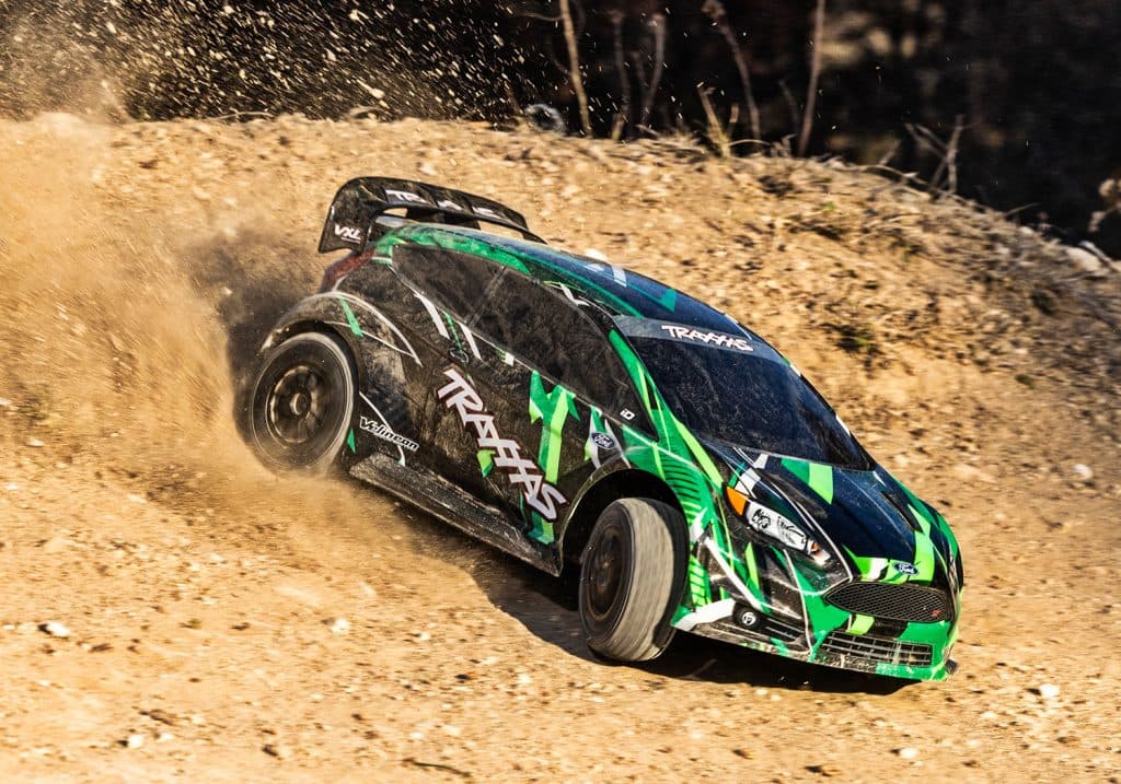 CARRO TRAXXAS 1/10 FORD FIESTA ST VXL RALLY BLX 4WD TQI Verde