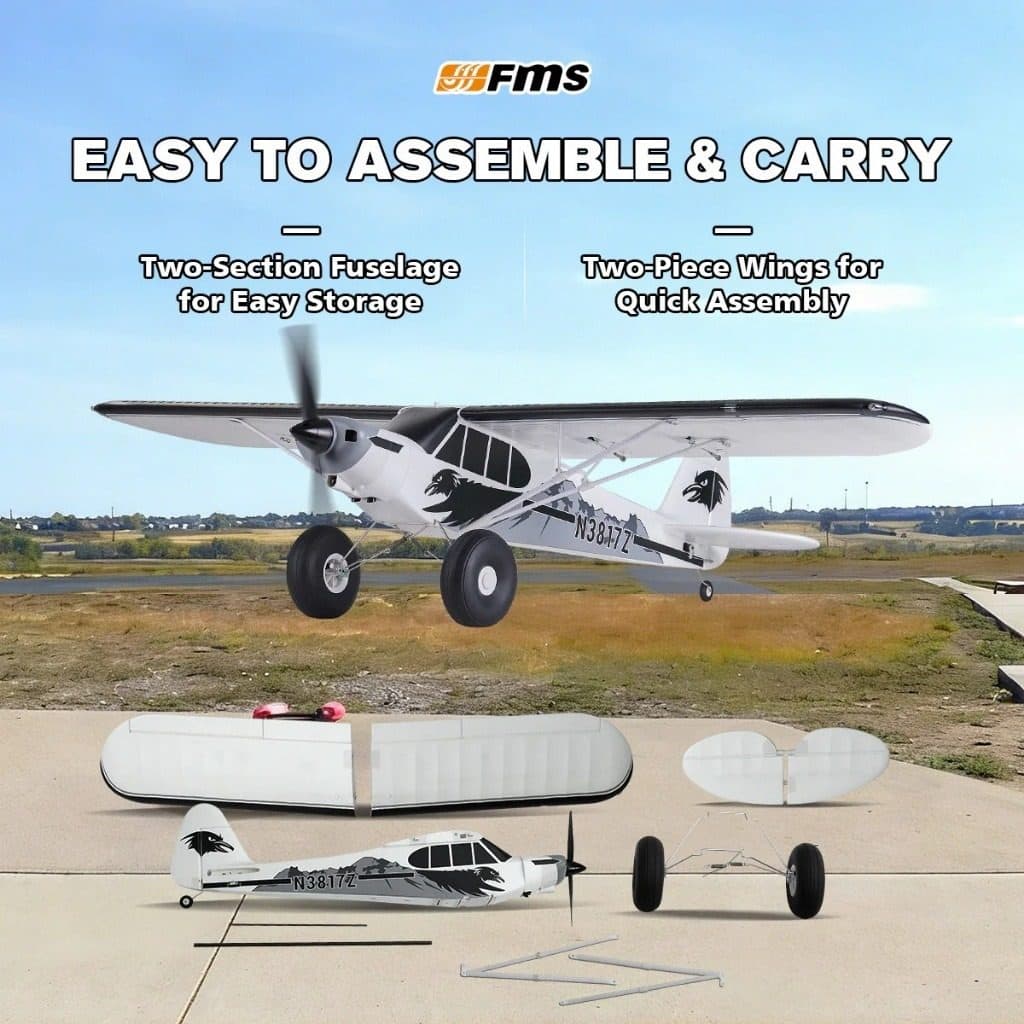 AVIAO FMS PA-18 SUPER CUB 1300MM RTF REFLEX V3 FMS138R-REFV3