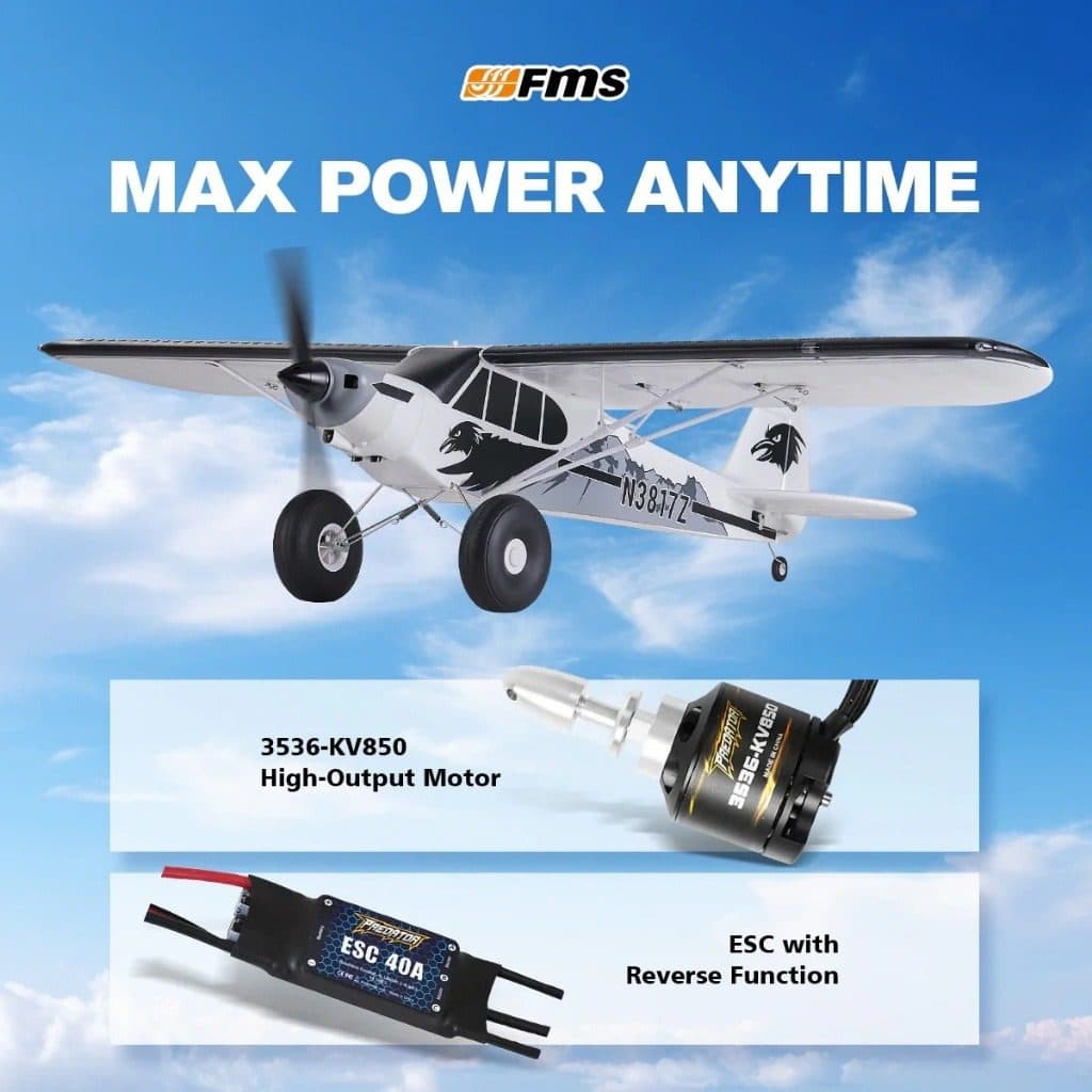AVIAO FMS PA-18 SUPER CUB 1300MM RTF REFLEX V3 FMS138R-REFV3