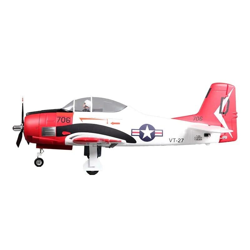 AVIAO FMS T-28D TROJAN V4 1400MM PNP RED FMS083PRD