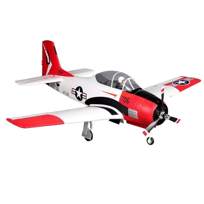 AVIAO FMS T-28D TROJAN V4 1400MM PNP RED FMS083PRD