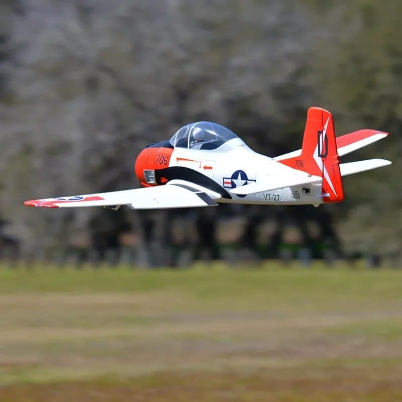 AVIAO FMS T-28D TROJAN V4 1400MM PNP RED FMS083PRD