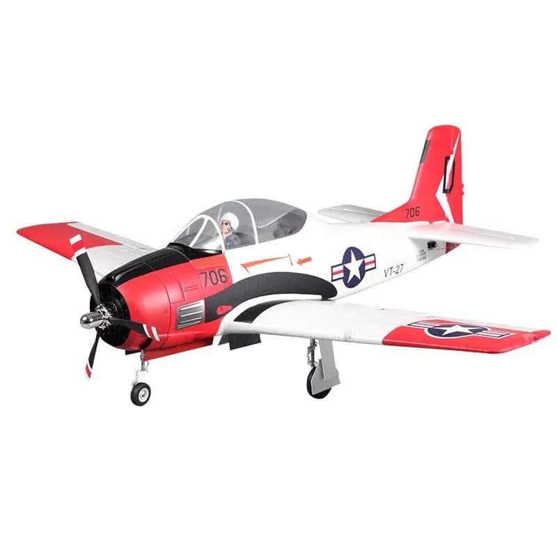 AVIAO FMS T-28D TROJAN V4 1400MM PNP RED FMS083PRD