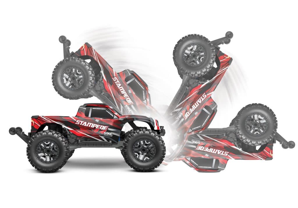 CARRO TRAXXAS 1/10 STAMPEDE VXL 4WD TQI TSM RED 90376-4