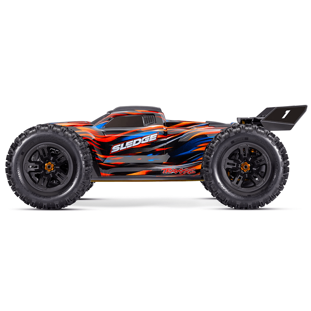 CARRO TRAXXAS 1/8 SLEDGE BLX 6S 4WD TQI BELTED ORANGE 95096-4