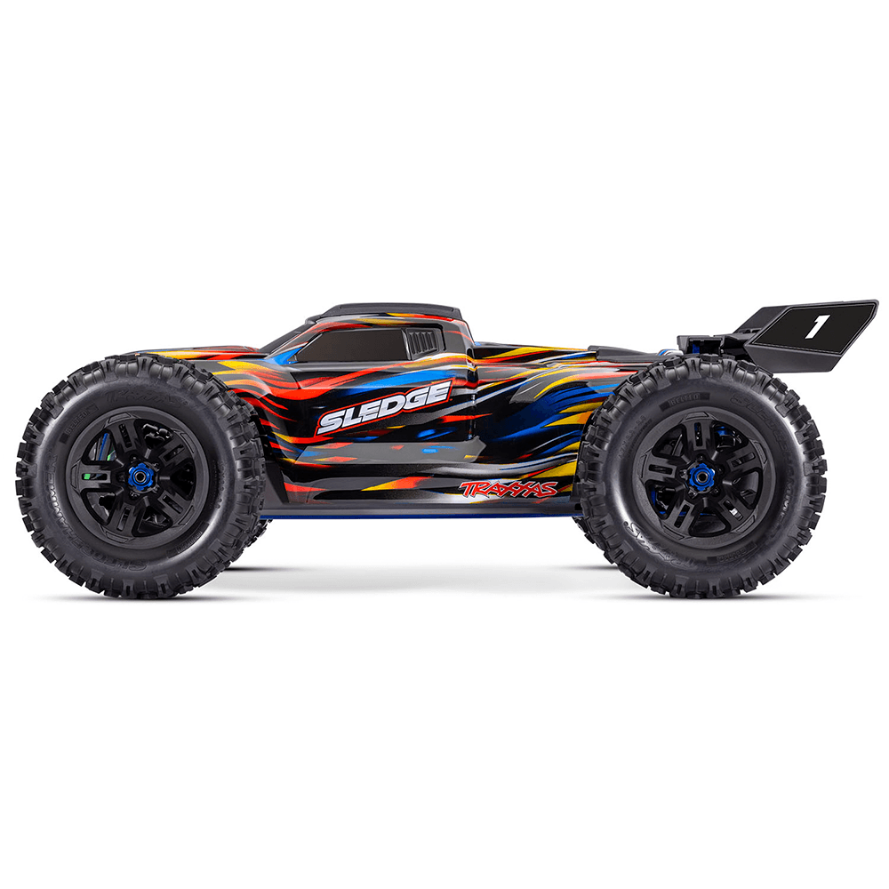 CARRO TRAXXAS 1/8 SLEDGE BLX 6S 4WD TQI BELTED BLUE 95096-4