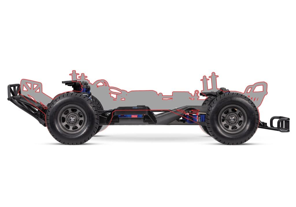 CARRO TRAXXAS 1/10 SLASH MODIFIED 2WD BL-2S RED