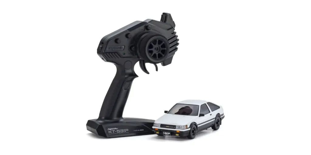 CARRO KYOSHO MINI-Z AWD TOYOTA COROLLA LEVIN AE86 WHITE/BLACK 32641WBK