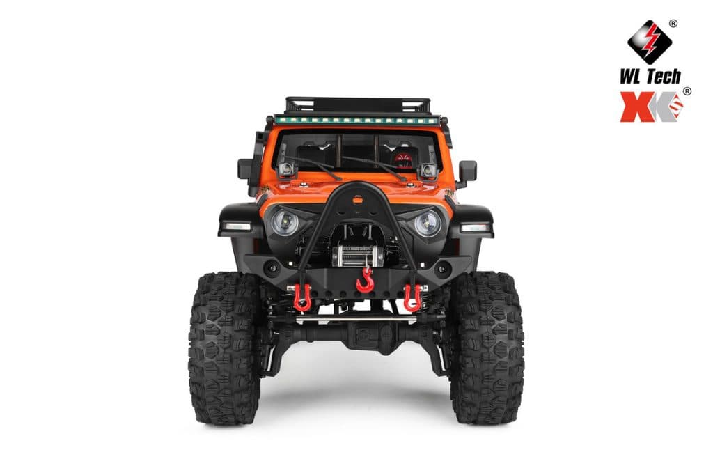 CARRO WLTOYS 1/10 JEEP STRENGTH CLIMBING 11KM 4WD METAL LARANJA 104010
