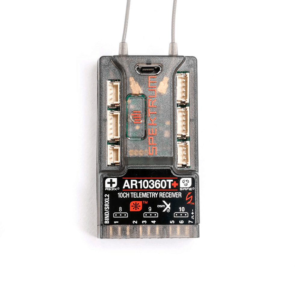 Receptor SPEKTRUM 10CH AR10360T+ DSMX AS3X+/SAFE TELEMETRY SPM-1034