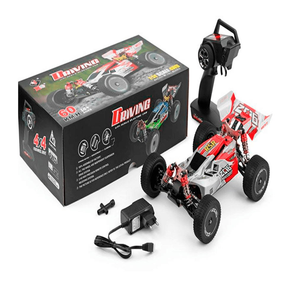 CARRO WLTOYS 1/14 BUGGY DRIVING 60KM RED 144001