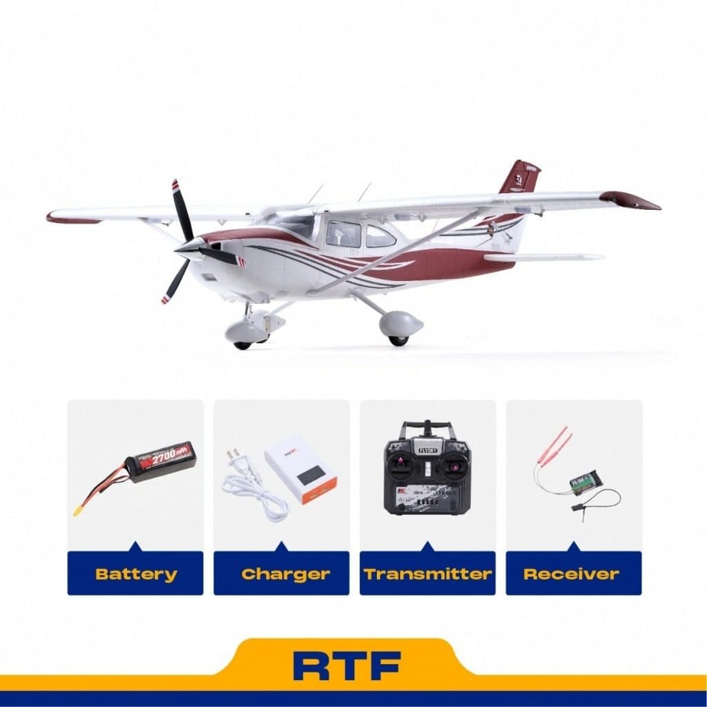 AVIAO FMS CESSNA 182 1500MM RTF RED FMS148RRD