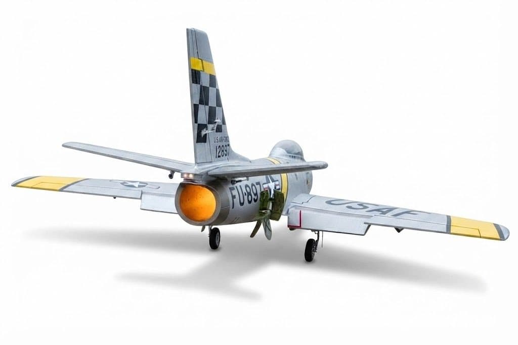 AVIAO FMS F-86 HUFF 80MM PNP SILVER FMS143PSL