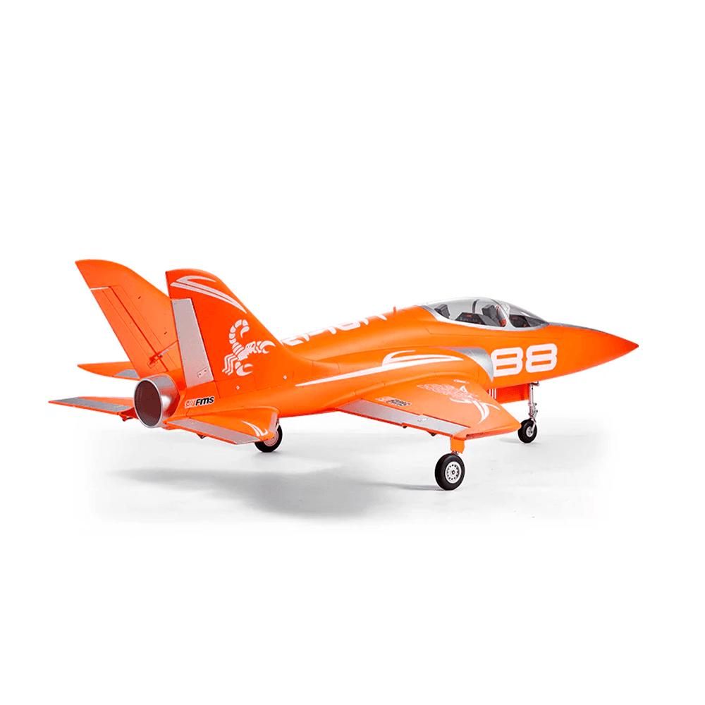 AVIÃO FMS SUPER SCORPION 90MM PNP LARANJA 6S FMS145POR6S