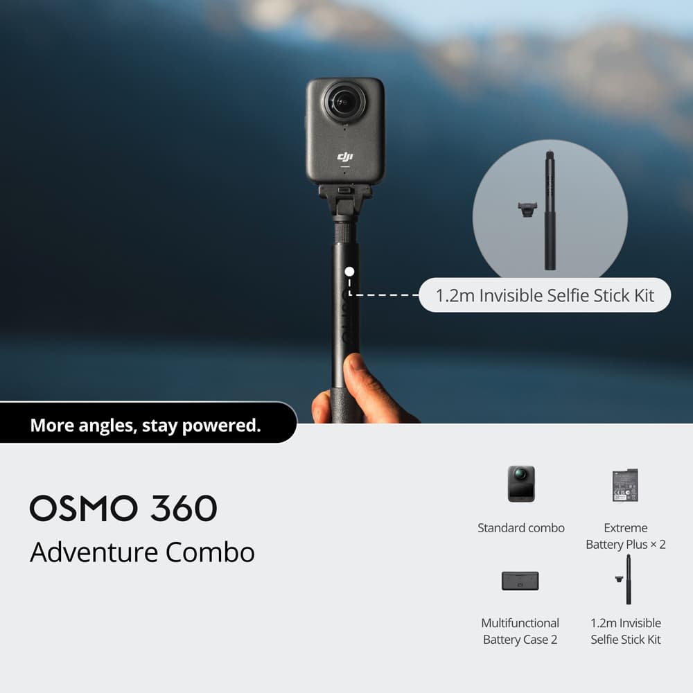 Cámara DJI OSMO 360 ADVENTURE COMBO