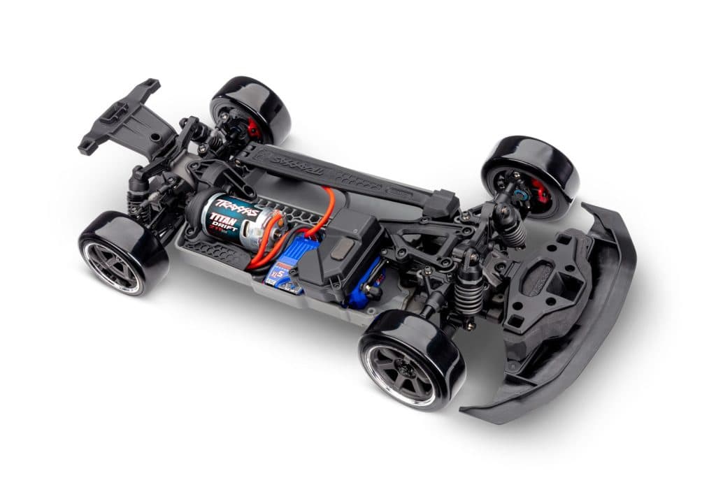 CARRO TRAXXAS 1/10 4-TEC DRIFT FORD MUSTANG 2WD TQI BLACK