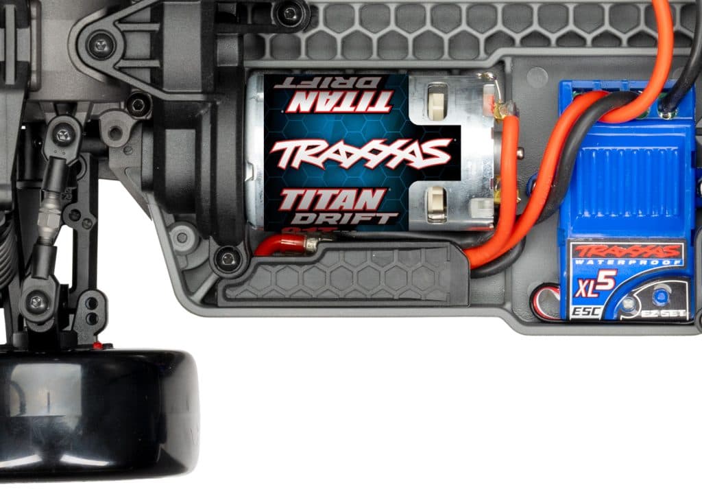 CARRO TRAXXAS 1/10 4-TEC DRIFT FORD MUSTANG 2WD TQI RED