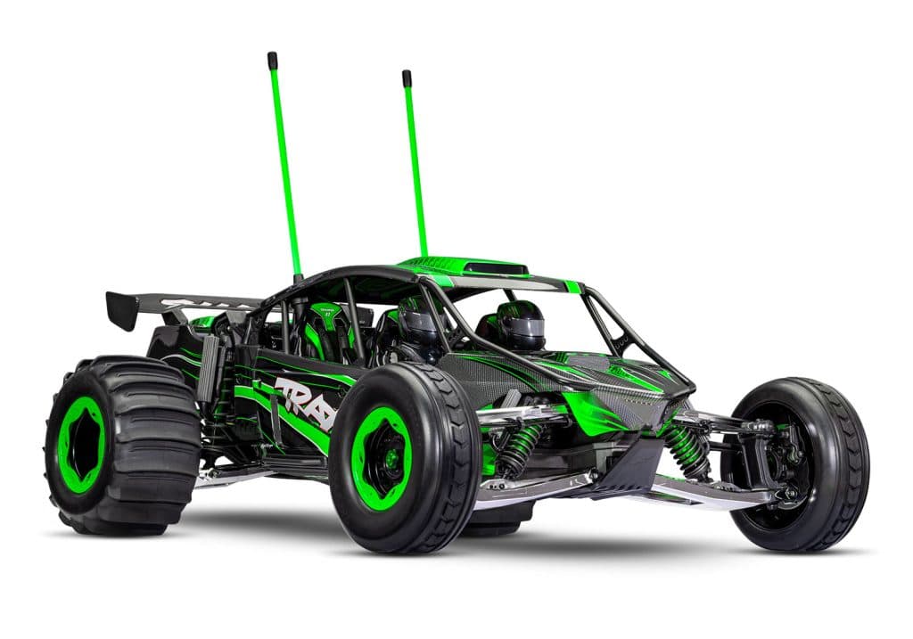 CARRO TRAXXAS X-TRUCK FUNCO SAND CAR 2WD VXL-8S Verde