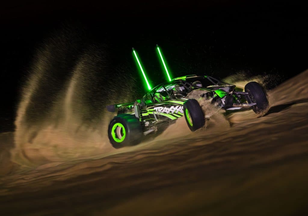 CARRO TRAXXAS X-TRUCK FUNCO SAND CAR 2WD VXL-8S Verde
