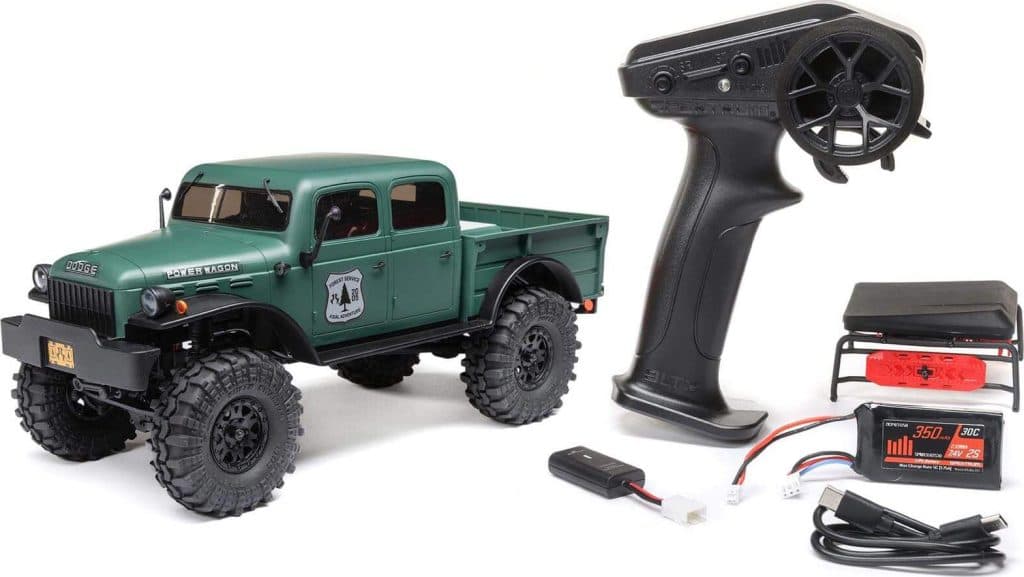 CARRO AXIAL 1/24 SCX24 DODGE POWER WAGON 4WD RTR GREEN AXI00007T2