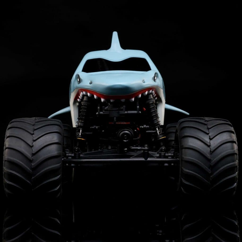 CARRO LOSI 1/18 MINI LMT MEGALODON 2S 4WD RTR MONSTER BLUE