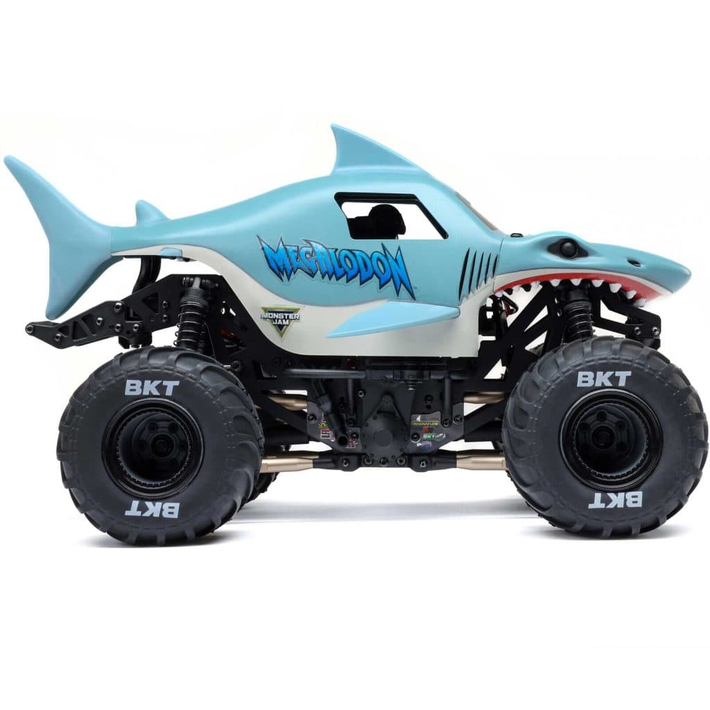 CARRO LOSI 1/18 MINI LMT MEGALODON 2S 4WD RTR MONSTER BLUE