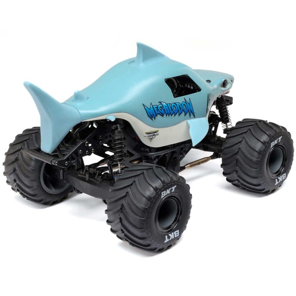 CARRO LOSI 1/18 MINI LMT MEGALODON 2S 4WD RTR MONSTER BLUE