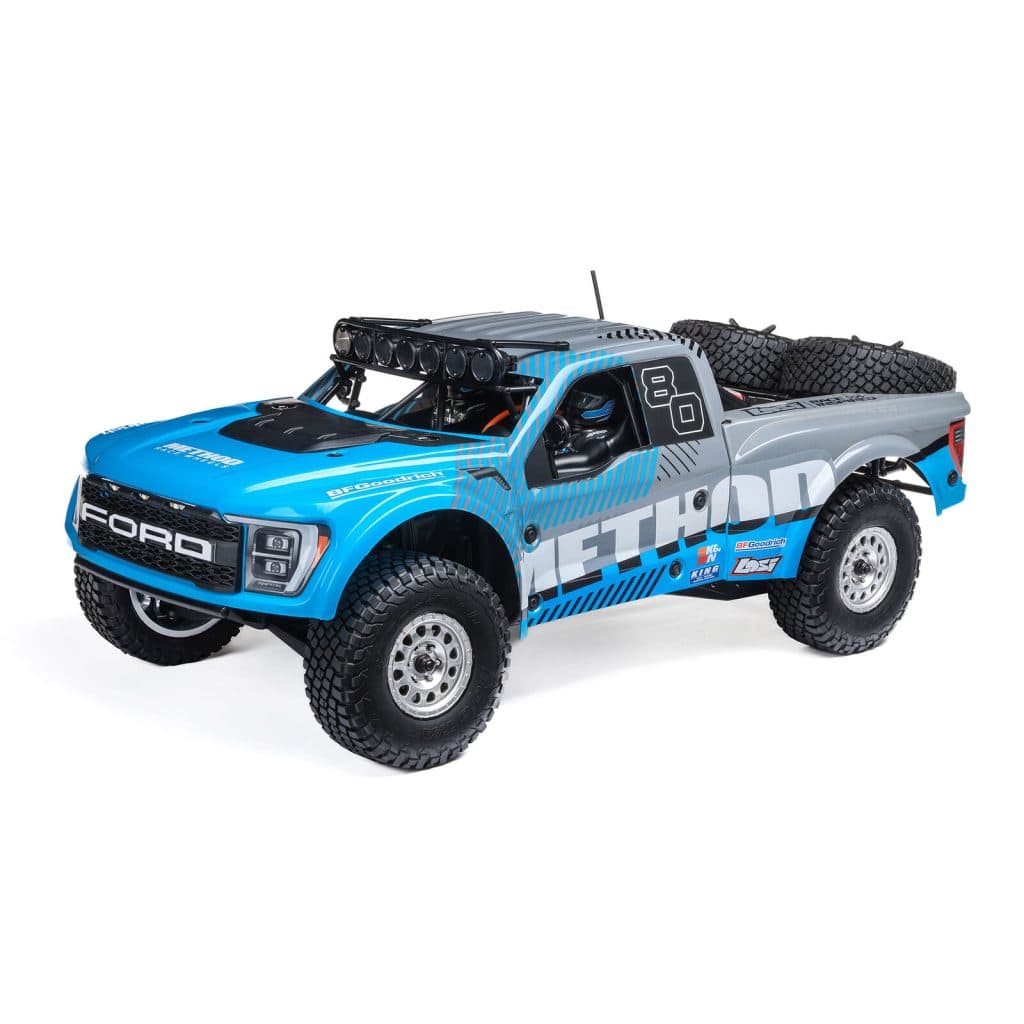 CARRO LOSI 1/10 BAJA REY 2.0 FORD RAPTOR METHOD 3S 4WD BLX LOS03046