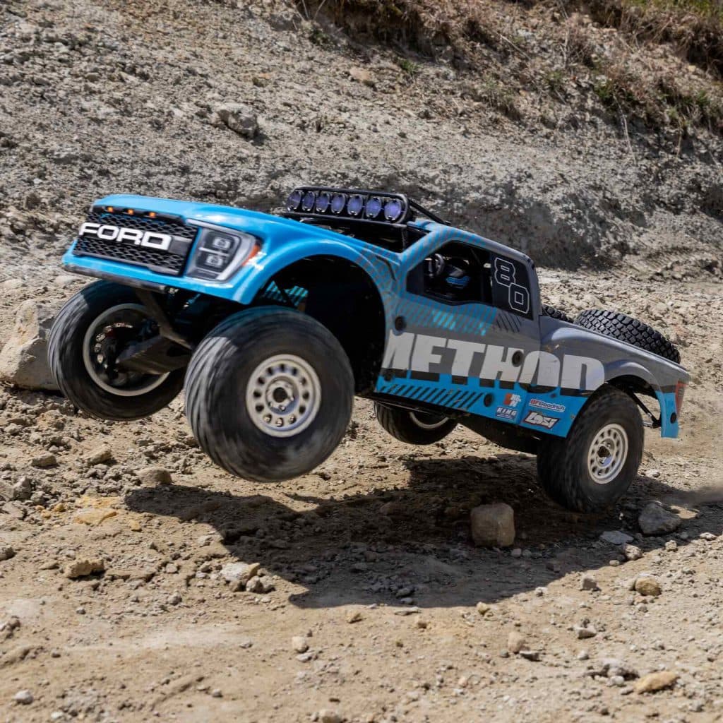 CARRO LOSI 1/10 BAJA REY 2.0 FORD RAPTOR METHOD 3S 4WD BLX LOS03046