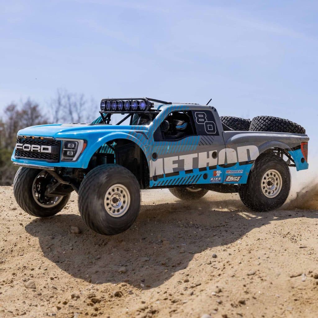 CARRO LOSI 1/10 BAJA REY 2.0 FORD RAPTOR METHOD 3S 4WD BLX LOS03046