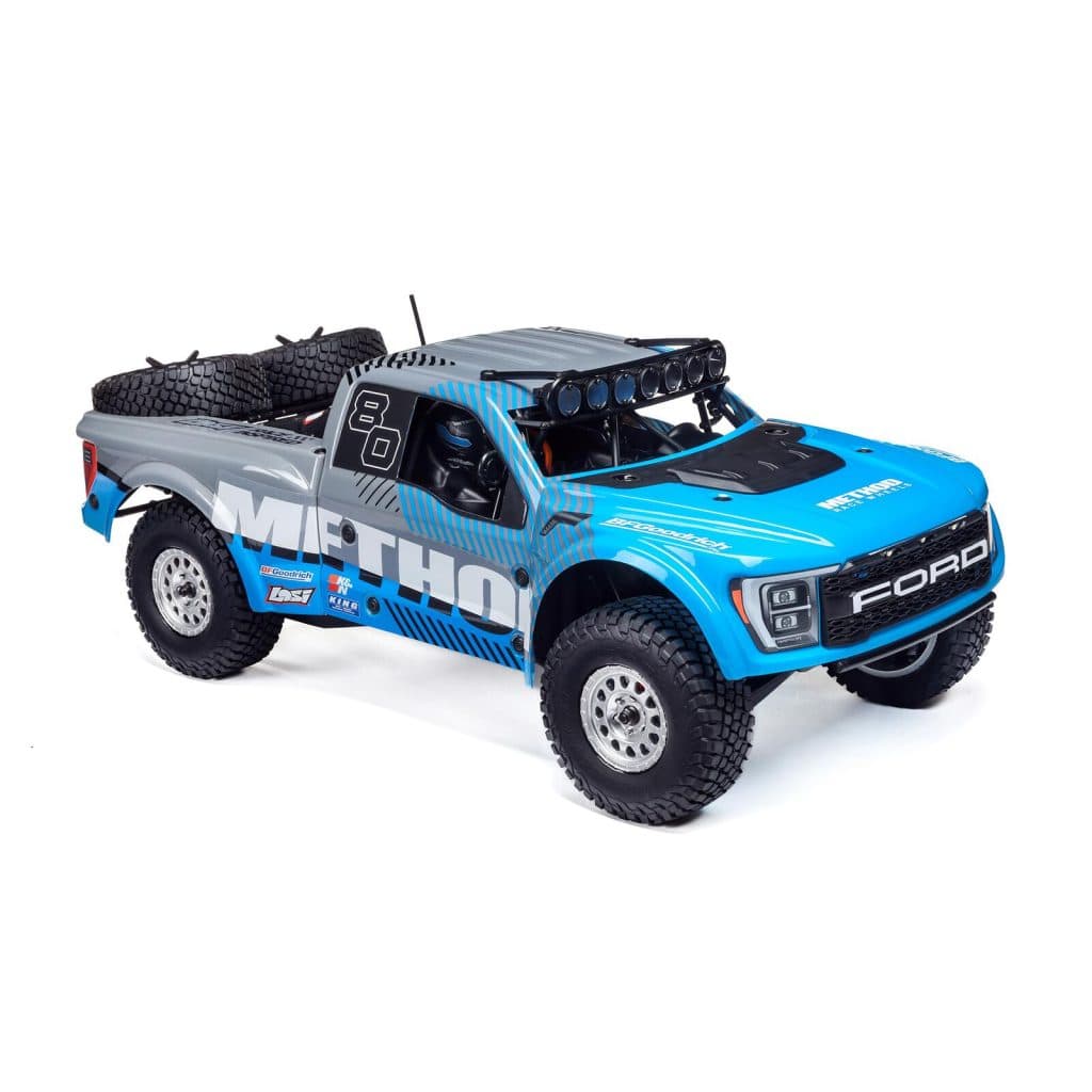 CARRO LOSI 1/10 BAJA REY 2.0 FORD RAPTOR METHOD 3S 4WD BLX LOS03046