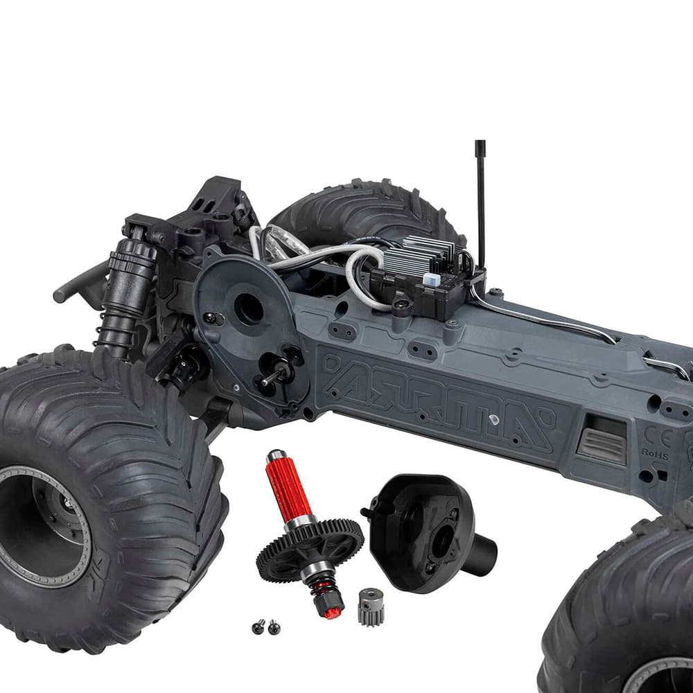 CARRO ARRMA 1/10 GORGON 2WD MONSTER RTA KIT GUN METAL ARA3230SKT1