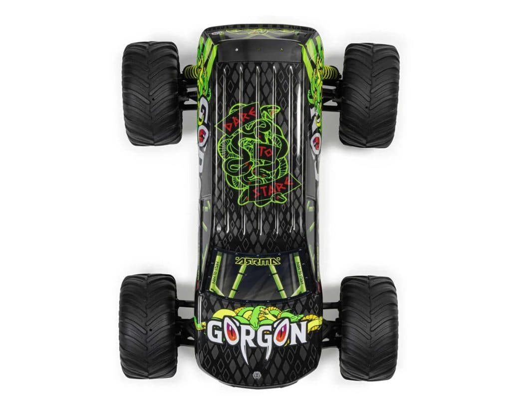 CARRO ARRMA 1/10 GORGON 2WD MONSTER RTR Amarillo ARA3230ST1