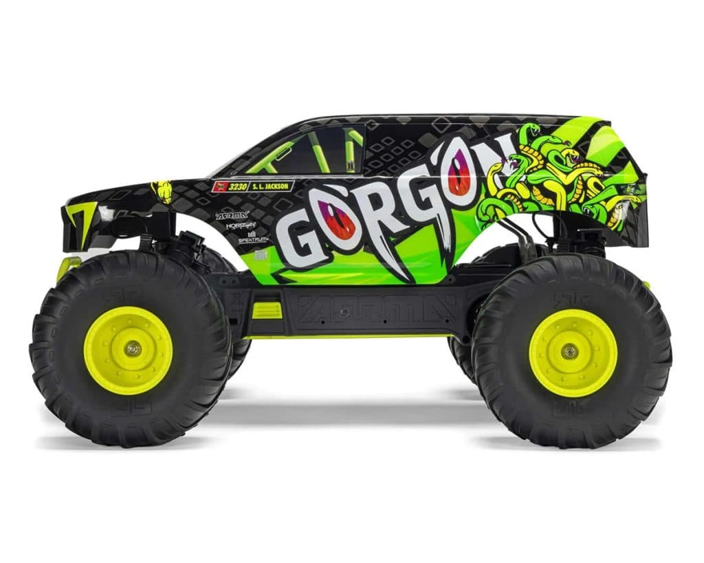 CARRO ARRMA 1/10 GORGON 2WD MONSTER RTR Amarillo ARA3230ST1