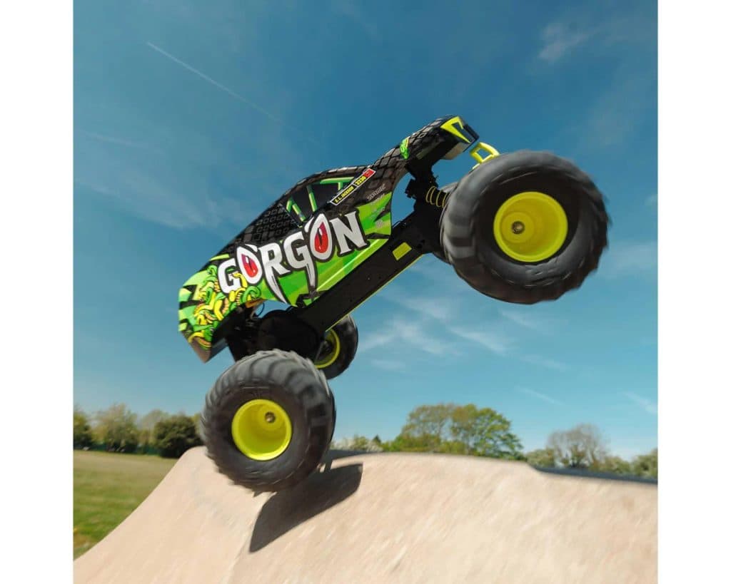 CARRO ARRMA 1/10 GORGON 2WD MONSTER RTR Amarillo ARA3230ST1