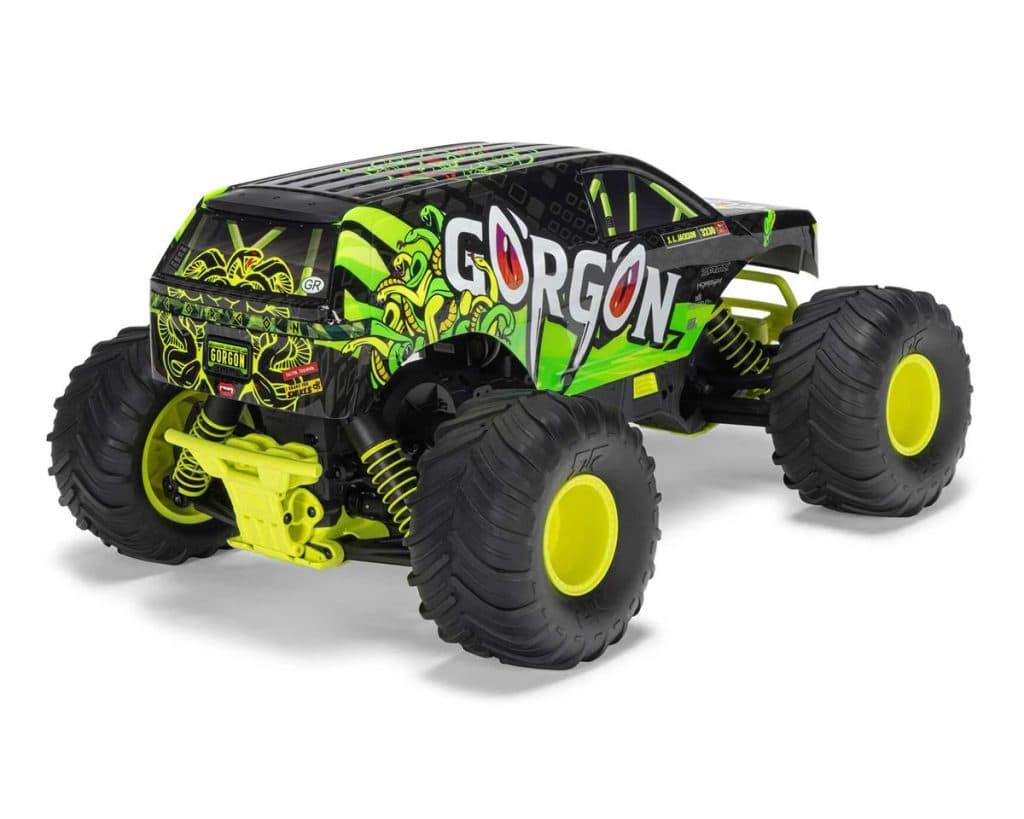 CARRO ARRMA 1/10 GORGON 2WD MONSTER RTR Amarillo ARA3230ST1