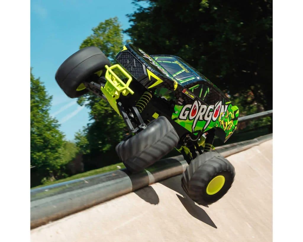 CARRO ARRMA 1/10 GORGON 2WD MONSTER RTR Amarillo ARA3230ST1