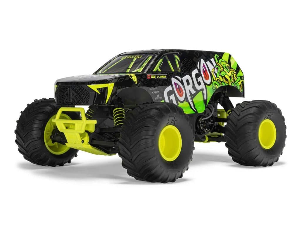 CARRO ARRMA 1/10 GORGON 2WD MONSTER RTR Amarillo ARA3230ST1