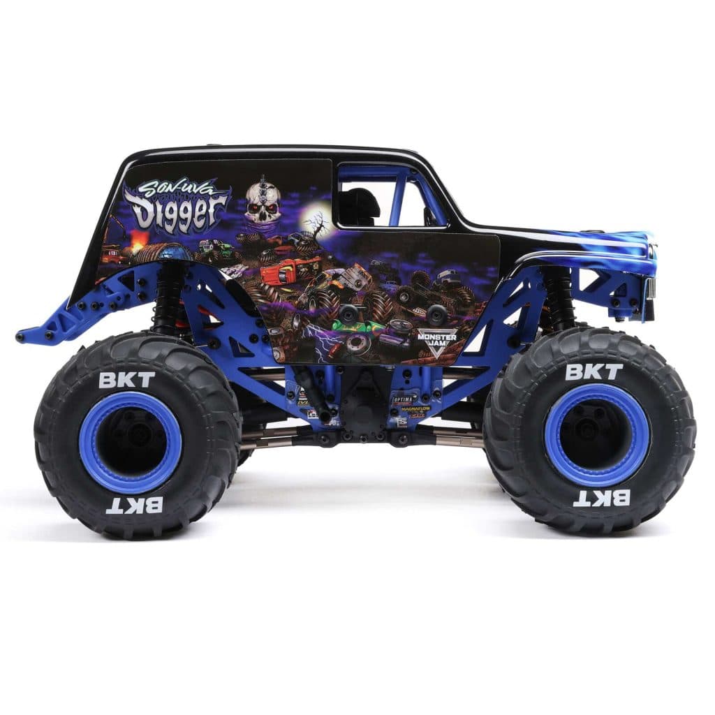 CARRO LOSI 1/18 MINI LMT SON UVA DIGGER 2S 4WD RTR BLUE