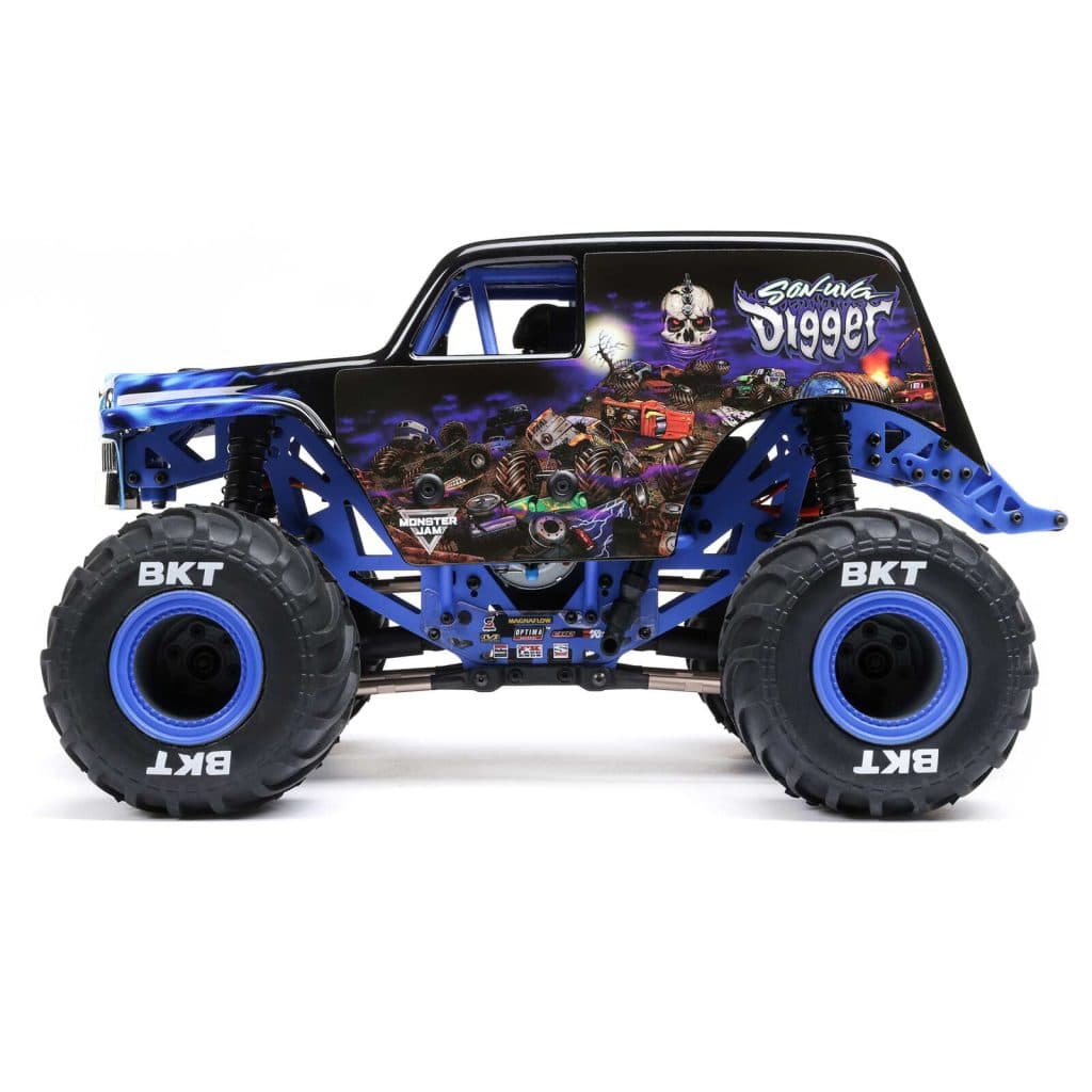 CARRO LOSI 1/18 MINI LMT SON UVA DIGGER 2S 4WD RTR BLUE
