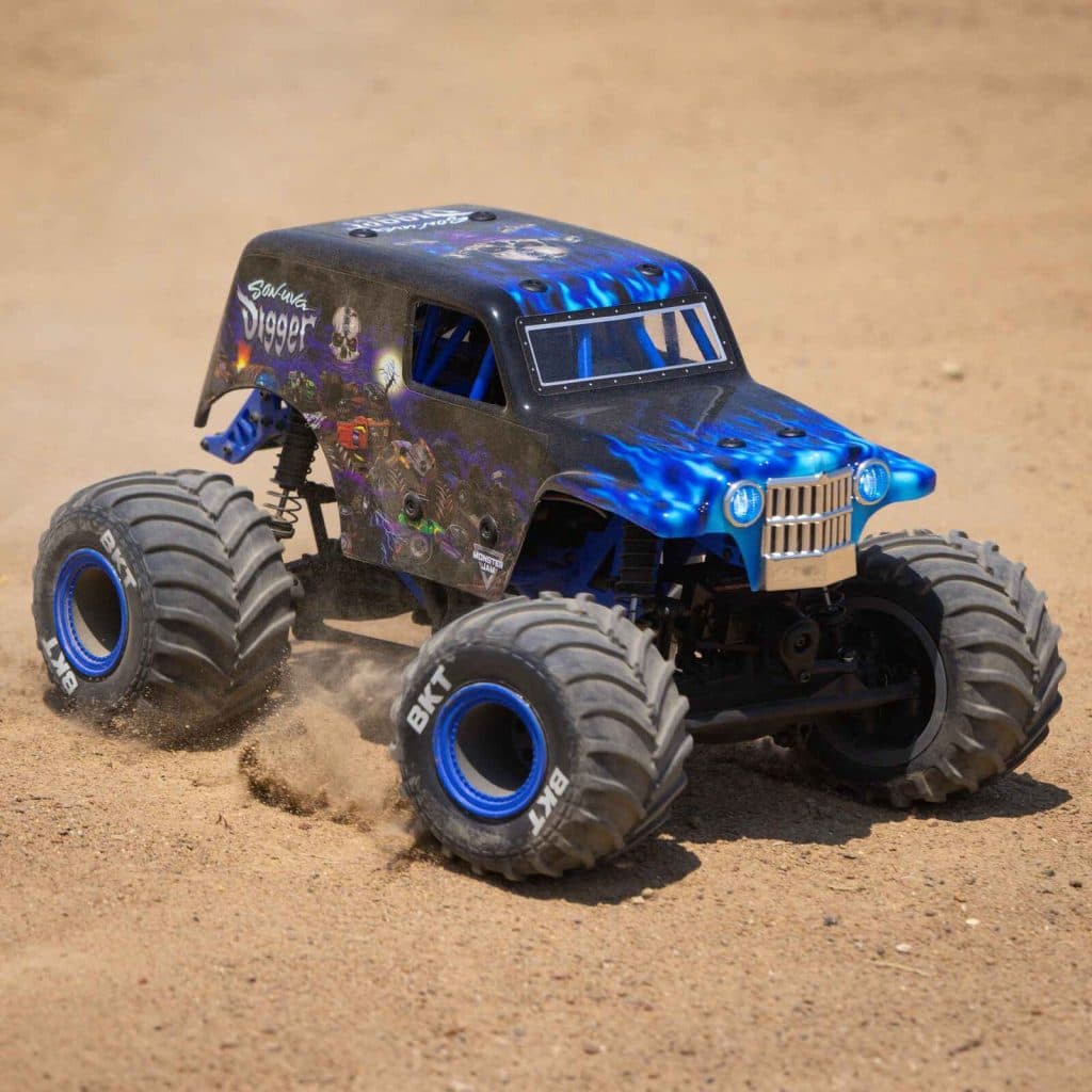 CARRO LOSI 1/18 MINI LMT SON UVA DIGGER 2S 4WD RTR BLUE