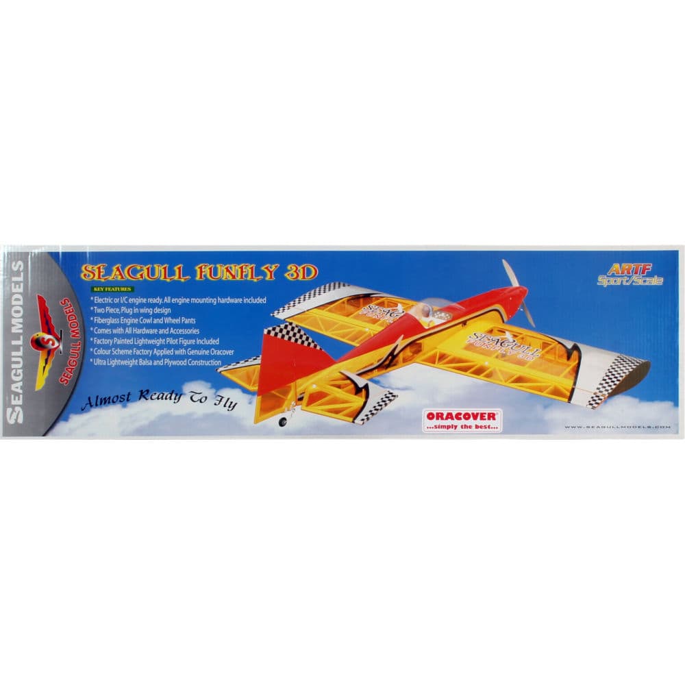 AVIÃO SEAGULL FUNFLY 3D 50.4" 46-55 ARF SEA40