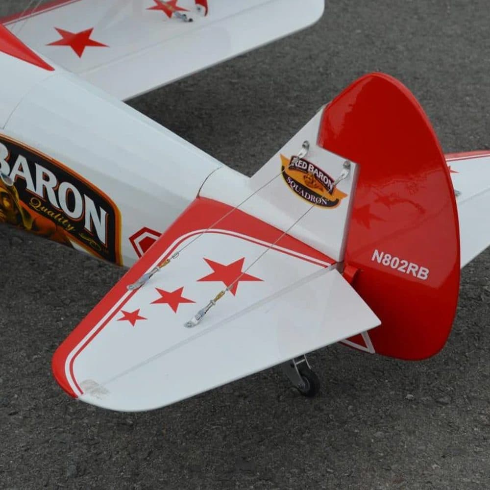 AVIÃO SEAGULL RED BARON PIZZA SQUADRON'S STEARMAN 71.5" ARF