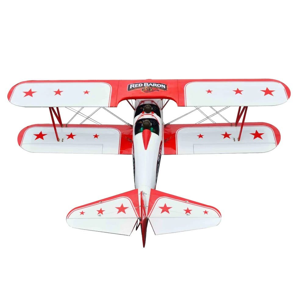 AVIÃO SEAGULL RED BARON PIZZA SQUADRON'S STEARMAN 71.5" ARF