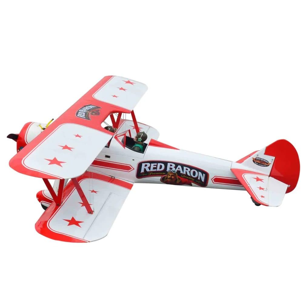 AVIÃO SEAGULL RED BARON PIZZA SQUADRON'S STEARMAN 71.5" ARF