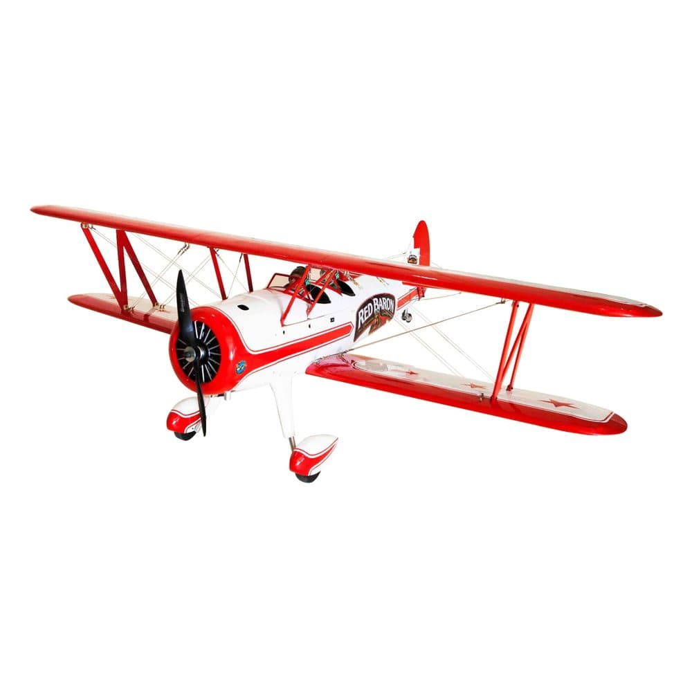 AVIÃO SEAGULL RED BARON PIZZA SQUADRON'S STEARMAN 71.5" ARF