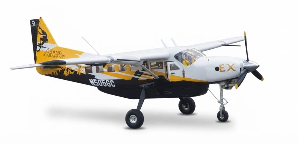 AVIAO SEAGULL CESSNA 208 GRAND CARAVAN EX 85" 35-40 ARF YELLOW SEA362