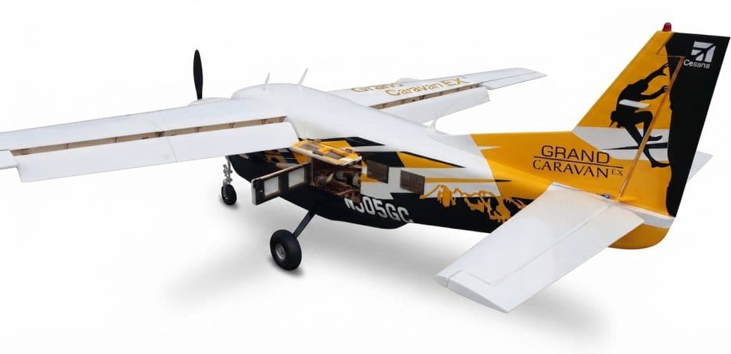AVIAO SEAGULL CESSNA 208 GRAND CARAVAN EX 85" 35-40 ARF YELLOW SEA362