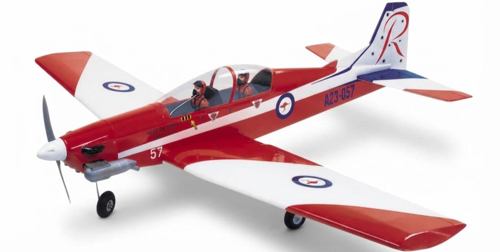 AVIAO SEAGULL RAAF PILATUS PC-9 60.6" ARF RED/WHITE SEA401